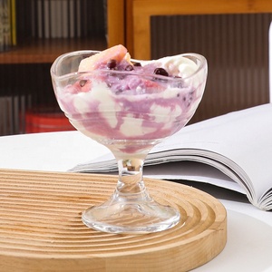 Wholesale Restaurant bar Clear <strong>Dessert</strong> <strong>Glass</strong> Flower-shaped <strong>Glass</strong> <strong>Bowl</strong> - Product Image 3