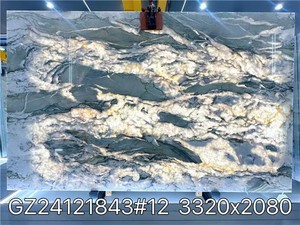 Lastre di Quarzite Verde <span class=keywords><strong>DaVinci</strong></span> di Lusso, Piastrelle per Pavimenti in Quarzite di Alta Qualità, OEM/ODM Goldtop - Product Image 3