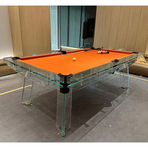 2025 nuevo diseño Superior moderno 8 pies acrílico <span class=keywords><strong>transparente</strong></span> mesa <span class=keywords><strong>de</strong></span> billar con parte superior <span class=keywords><strong>de</strong></span> <span class=keywords><strong>pizarra</strong></span> - Product Image 5