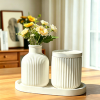 Moule en silicone rond multifonctionnel pour la fabrication de coupelles de rangement, de porte-bougies, de vases et de plateaux en résine époxy, gypse et ciment