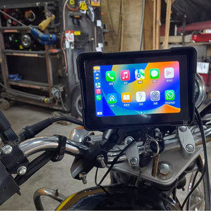 Universel 5 pouces IP67 étanche sans fil Carplay Android Auto GPS Navigation moniteur miroir lien fonction moto 800x480 - Product Image 4