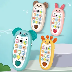 Mooie Olifant Baby Telefoon Interactieve Speelgoed Baby Educatief Speelgoed Mobiele Telefoons Met Muziek & Licht
