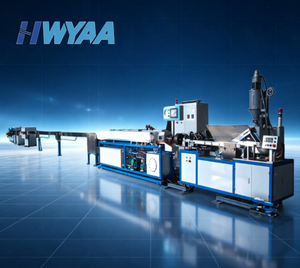Linea di produzione a <span class=keywords><strong>vite</strong></span> singola HWYAA ad alta velocità per tubi di irrigazione a goccia in HDPE cilindrici per frutteti e alberi da frutto - Product Image 1