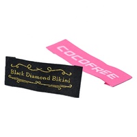 Étiquette de lavage personnalisée avec logo, impression flexographique pour accessoires de jouets, matelas, vêtements, sous-vêtements, étiquette tissée