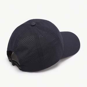 Gorra deportiva de verano al por mayor, gorra de béisbol impermeable transpirable de 6 paneles con agujero de red de Color sólido - Product Image 5