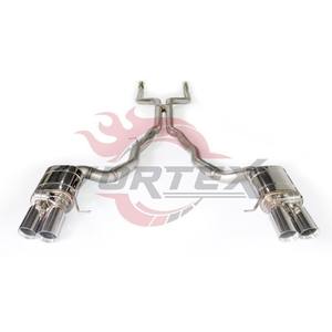 Système d'échappement à soupapes en acier inoxydable 304 poli miroir pour F06 F12 F13 640i 650i, design en X avec embouts quadruples, marque VORTEX - Product Image 3