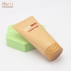 150ml 200ml 250ml çevre dostu su geçirmez boş Kraft kağıt yumuşak tüp ambalaj kozmetik sıkılabilir tüp el kremi için - Product Image 6