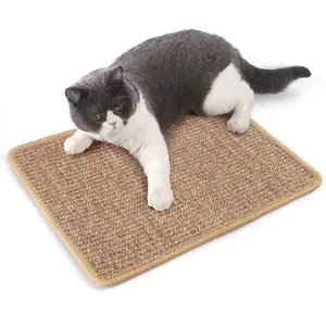 Cat Scratch Mat Natural Sisal Protect Carpet and Sofas Pet Scratching Mat Cat Scratcher Paw Rug