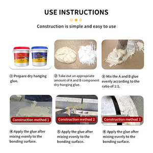 AB nhựa <span class=keywords><strong>Epoxy</strong></span> hai phần cao liên kết khô treo kết cấu dính cho đá cẩm thạch Granite - Product Image 6