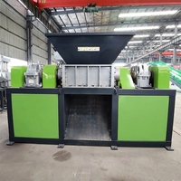 Broyeur de bouteilles industriel à double arbre, déchiqueteur de déchets solides municipaux (MSW), machine de recyclage des déchets, approvisionnement direct usine