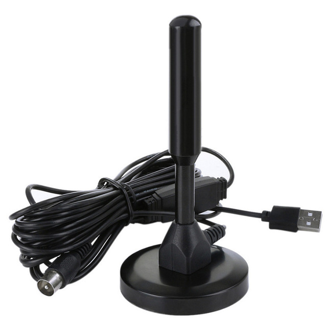 Factory Direct Supply Suction Cup Mounted Ground Wave Digital TV Antenna Vertical Omnidirectional Lengthened Dual Amplifier
