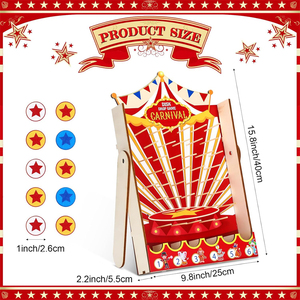 Juego de Mesa <span class=keywords><strong>Plinko</strong></span> para Decoración de Fiestas de Carnaval, Artículos para Fiestas de Cumpleaños, Actividades con Temática de Circo, Juego de Discos de Carnaval - Product Image 2