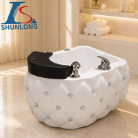 Bain de pieds en acrylique Baignoire à ongles Spa Surf Bain de pieds Salon de manucure Évier de pédicure blanc Sans plomberie Bol de pédicure