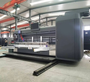 Máquina ranuradora y troqueladora de impresora de 4 colores de alimentación automática con apilador para fabricación de <span class=keywords><strong>cartón</strong></span> corrugado - Product Image 2