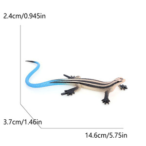 Modelos de Animales Salvajes de Goma para Simulación de Montaje Transfronterizo: Pitón, Centípodo, Ratón, Cucaracha, Caracol, Lagarto, Anillo Azul - Product Image 5