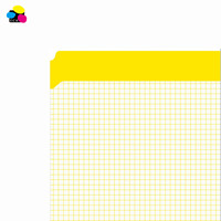 Carpeta de Archivo de Tres Colores, Papel de China, 100% Ecológica, Impresión UV, 100 Unidades/Caja, Corte Recto, Tamaño Carta, Amarilla, 11 Pt