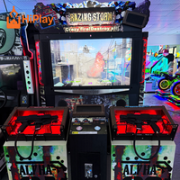 Máquina recreativa de disparos ligeros de lujo para 2 jugadores, simulador de videojuegos operado con monedas para centros de entretenimiento y FEC