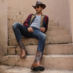 Winter Men's CHELChelsea Ankle <b>Boots</b> 2024 High-end PU Upper <b>Slip</b>-<b>On</b> Rubber Outsole Fashion Design Adult Work Snow Summer Autumn - Product Image 4