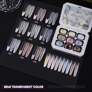 เจลทาเล็บ VENDEENI 2025 สีซาตินเงางาม รุ่นใหม่ล่าสุด ให้เอฟเฟกต์ไล่เฉดสีแบบ Pat Pat Paint  ลอกออกได้  แบบ Pat Ombre Gel - Product Image 4