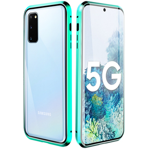 Magnético cubierta del teléfono <span class=keywords><strong>para</strong></span> <span class=keywords><strong>Samsung</strong></span> S10 <span class=keywords><strong>5G</strong></span>/S9/S8 doble de vidrio templado <span class=keywords><strong>para</strong></span> <span class=keywords><strong>Samsung</strong></span> <span class=keywords><strong>S20</strong></span> más <span class=keywords><strong>S20</strong></span> <span class=keywords><strong>ultra</strong></span> magnético teléfono caso - Product Image 1