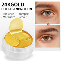 Vente en gros de patchs pour les yeux au collagène or 24 carats MOIKA pour raffermir et illuminer, 60 pièces, masque pour les yeux en hydrogel pour les cernes, soins de la peau OEM/ODM