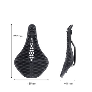 Selle de vélo de montagne confortable Bolany Black Massage pour adultes unisexes - Product Image 2