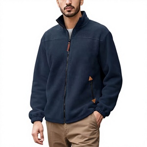 Sweat-shirts pour hommes de qualité supérieure, personnalisables avec logo OEM, fermeture éclair intégrale, 280 GSM, 100% coton, molleton brossé à l'intérieur, pour l'hiver - Product Image 3