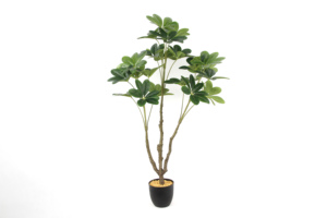 Árbol <span class=keywords><strong>de</strong></span> <span class=keywords><strong>la</strong></span> Fortuna Artificial <span class=keywords><strong>de</strong></span> Plástico <span class=keywords><strong>de</strong></span> 117 cm con 21 Hojas, Bonsái Artificial Ecológico para Uso en Interiores/Exteriores, Vida Útil <span class=keywords><strong>de</strong></span> 10 Años - Product Image 4