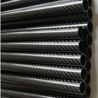Tube rond en fibre de carbone 3K de précision, diamètre extérieur de 1 mm à 8 mm, paroi ultra-fine pour flèches, accessoires de tir à l'arc