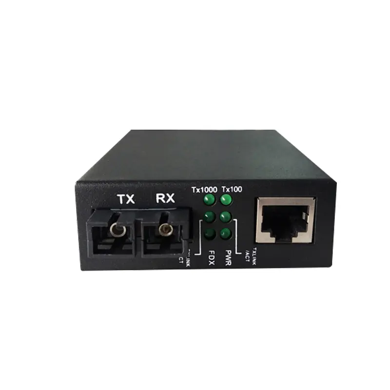 OEM Factory Outlet Price 2 4 8 Port SFP RJ45 Fiber Optic Media Converter 10 100 1000 Base-Tx to Bridging Converter