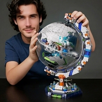 Vente en gros 00009 CPSIA Ensemble de blocs de construction éducatifs en plastique de 1792 pièces Modèle de station spatiale pour les âges 13-14 ans et plus