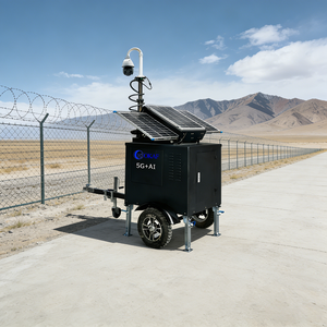 Solusi Pemantauan Starlink dengan Menara Keamanan Mobile Solar Trailer <span class=keywords><strong>CCTV</strong></span> AI Tenaga Surya, Pemasangan Mudah untuk Lokasi Konstruksi - Product Image 3