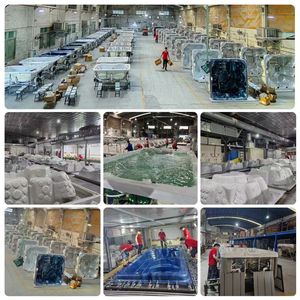 Nouveau design approuvé CE <span class=keywords><strong>spas</strong></span> extérieurs de luxe 5 personnes massage <span class=keywords><strong>deluxe</strong></span> bain à remous moderne effet d'éclairage LED bains thermaux pour le jardin - Product Image 6