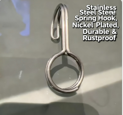 カスタマイズされたステンレス鋼ばね鋼線コイルR型ピンクリップ弾性安全ピンフック工業用直径0.03mm-20mm - Product Image 5