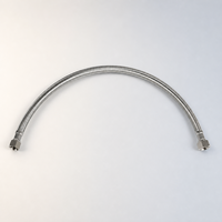 Tuyau d'arrivée d'eau tressé OEM moderne et durable en SUS 304, raccord flexible F1/2 pour la plomberie de salle de bain et de cuisine