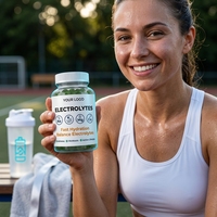 Complément alimentaire en bonbons gélifiés électrolytiques pour l'hydratation et l'énergie, avec mélange de potassium, magnésium, calcium, sodium, 60 gommes, 180 g, OEM ODM