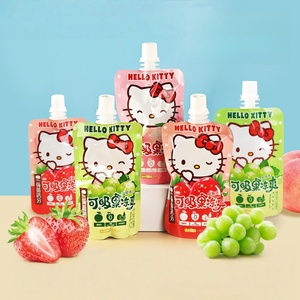 Fabrik-Großhandel <span class=keywords><strong>Yanjin</strong></span> Shop Fruchtgelee Pfirsich Frisch Süß-Sauer Quetschbeutel Tragbares Fruchtgelee - Product Image 4