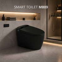 WC intelligent avec télécommande, siège chauffant, cuvette bidet monobloc allongée en céramique, à poser au sol, avec siphon en P et en S, Guangdong