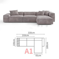 Hochwertige moderne modulare Sofa garnitur Möbel Moderner italienischer Stil Weißer Stoff Schnitts ofas