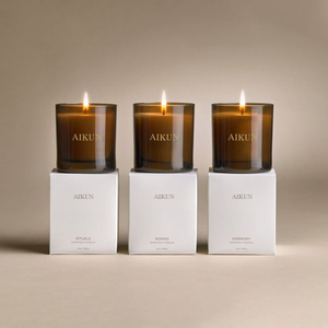 Vela Aromática de Cera de Soya Premium AIKUN en Frasco de Vidrio Ámbar con Caja de Regalo, Vela Aromática de Alta Calidad - Product Image 2