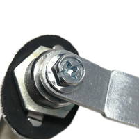 Serrure de coffret de commutation électrique haute tension industrielle, poignée pivotante en acier inoxydable IP65, 2 pôles, anti-poussière et anti-rouille