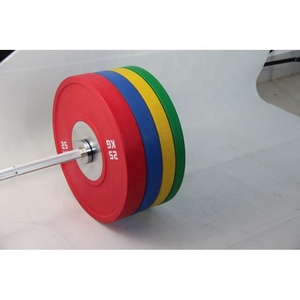 Chuyên nghiệp Trọng lượng nâng thương mại phòng tập thể dục sử dụng trọng lượng tấm cạnh tranh loại đầy đủ cao su Bumper tấm - Product Image 6