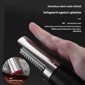 Removedor de Escamas de Pescado Eléctrico Inalámbrico Comercial y Doméstico con Pelador de Plástico para Escamas de Pescado - Product Image 4