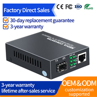 1.25Gbps 1SFP Slot 1RJ45 Ports 10/100/1000Base Tx 1000Base Fx Fiber SFP Optic Optical Media Converter SFP Module DC 5V FTTx Use