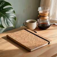 Nouveauté : Carnet de notes A5 en liège, portable, personnalisé, de luxe, idéal pour l'école et la planification, directement de l'usine