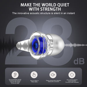 سدادات أذن عالية الدقة للنوم قابلة لإعادة الاستخدام، حماية للسمع، سدادات أذن عازلة للضوضاء، سدادات أذن للحفلات الموسيقية - Product Image 6