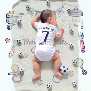Vestiti per Neonati, Magliette Personalizzate con Stampa in Sublimazione, Body per Neonati, <span class=keywords><strong>Maglia</strong></span> da <span class=keywords><strong>Calcio</strong></span> per Neonati, Abbigliamento Sportivo per Bambini - Product Image 1