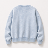 Sweat-shirt ras du cou personnalisé de haute qualité, vente en gros, streetwear, fabricant premium, design de créateur, bleu poudré clair