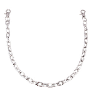 Cadena de cintura metálica minimalista y elegante, estilo hip hop, de plata tibetana, para uso diario, cadena de pantalón blanca K de una sola vuelta. - Product Image 4