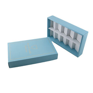 Cajas de regalo con logotipo personalizado para pequeñas empresas, caja de tarjetas de papel vacía al por mayor, embalaje plano para velas y aceites esenciales - Product Image 3